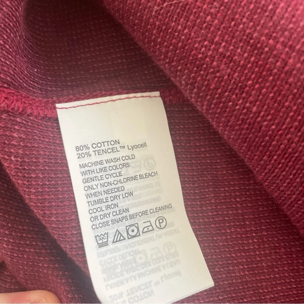 Tommy Bahama 1/4 Snap Pullover Sweater Men’s XL Reversible Mock Neck Burgundy